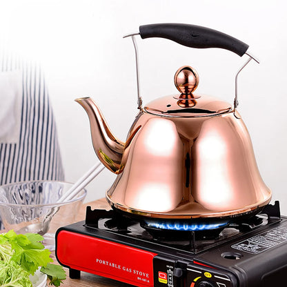 2L Whistling Kettle For Gas Stove Induction Cooker Stainless Steel Whistling Kettle Tea Kettle Water Bottle Coffee Tea Pot