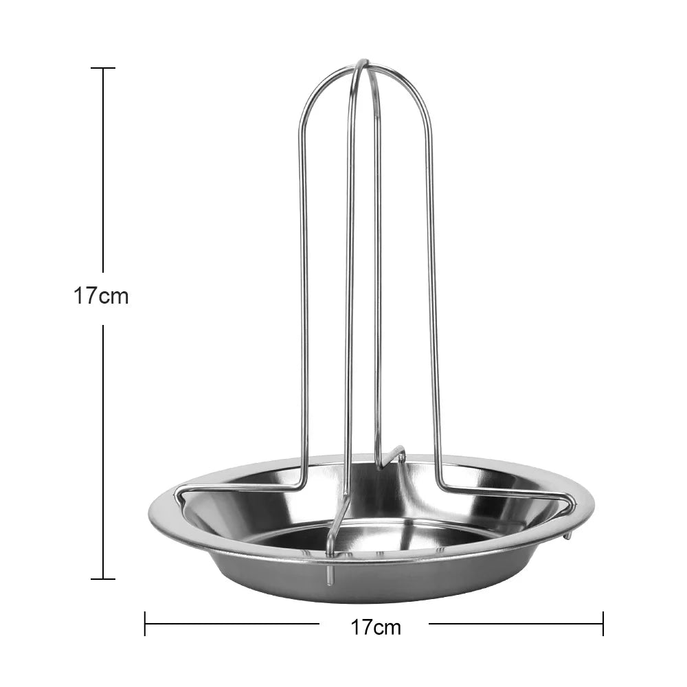 Non-stick Grilling Tools Kitchen Outdoor BBQ Tools Stainless Steel Chicken Roaster Rack Roasting Grill Stand