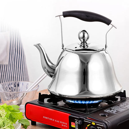 2L Whistling Kettle For Gas Stove Induction Cooker Stainless Steel Whistling Kettle Tea Kettle Water Bottle Coffee Tea Pot