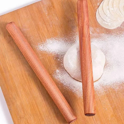 Household Baking Accessories: Solid Wood Rolling Pin, Dumpling Skin Special Large-sized Extended Dough Stick Dough Roller