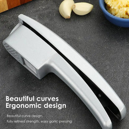 Garlic Press Kitchen Squeezer Ginger Masher Grinder Rustproof Garlic Crusher & Peeler Easy Garlic Press Mincer For Garlic Ginger