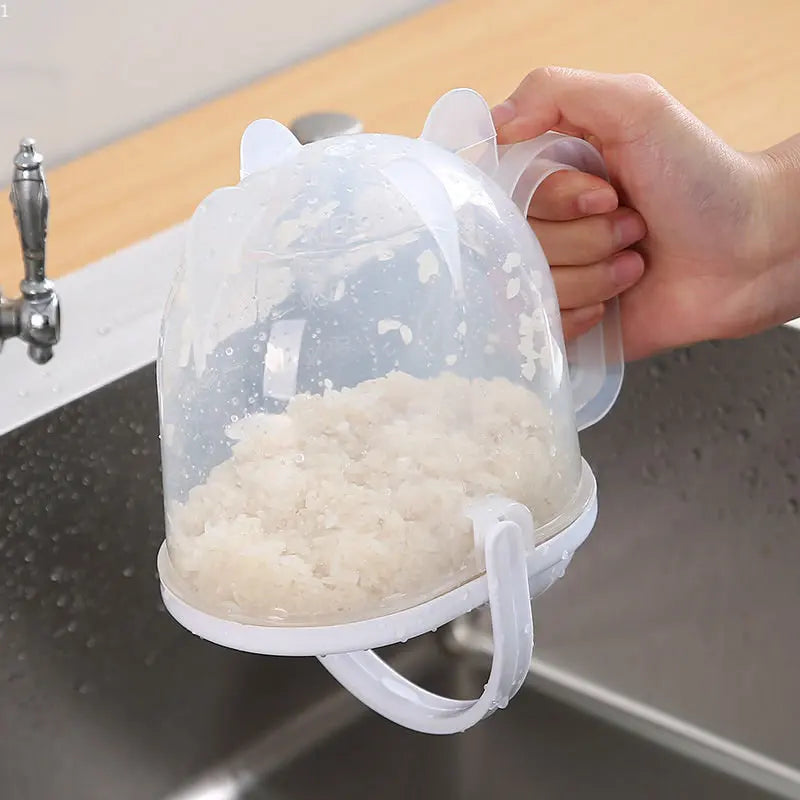 Automatic Quick Rice Washer Beans Cleaning Strainer No Hand Washing Cereals Washing Filter Rice Sieve Basket Kitchen Gadgets