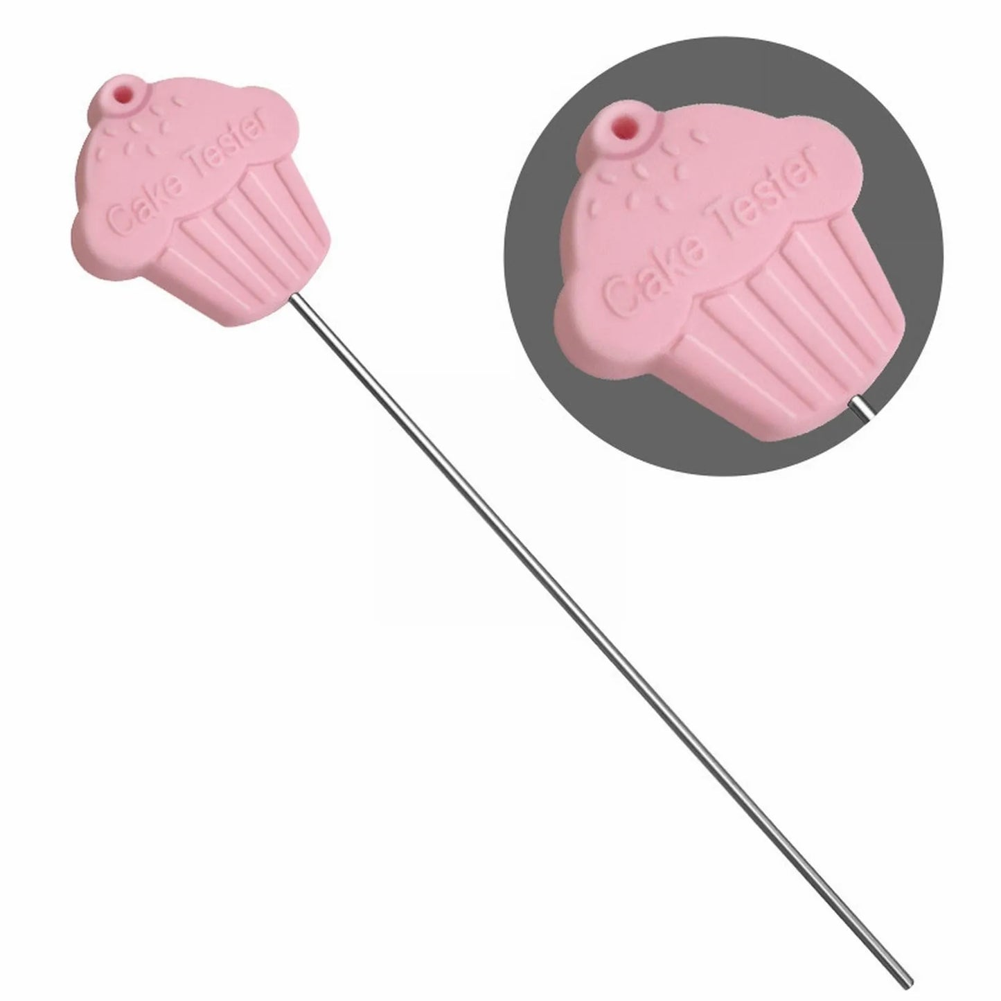 Convenient Cake Tester Baking Skewer Cupcake Muffin Testing Cooking Bread Probe Stainless Steel And Plastic Baking Tool L5