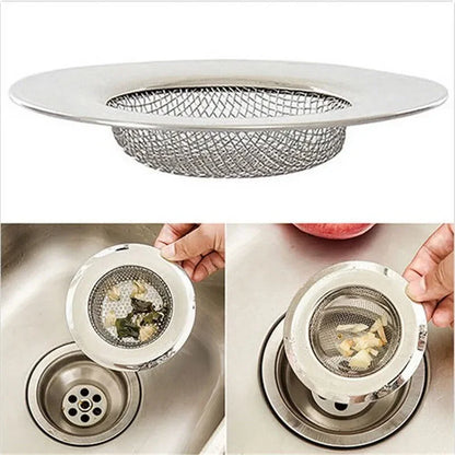 Stainless Steel Bathtub Hair Catcher Stopper Shower Drain Hole Filter Trap Kitchen Metal Sink Strainer Floor Drain