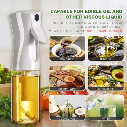 2 Brush Set 200ML Olive Oil Sprayer Glass Bottle Spray  Kitchen Cooking BBQ