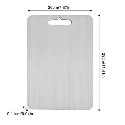 Double Thick Titanium Cutting Board for Home Kitchen Cooking Outdoor Camping Hiking Backpacking Double-Sided Kitchen Gadgets