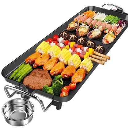 800W Non Stick  BBQ Grill Smokeless Barbecue Machine 5-Level Adjustable Household  Grill Ovens Cooking Tools