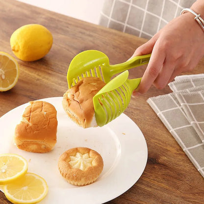 1PCS Green Kitchen Handheld Orange Lemon Slicer Tomato Cutting Clip Fruit Slicer Onion Slicer KitchenItem Cutter Accessorie