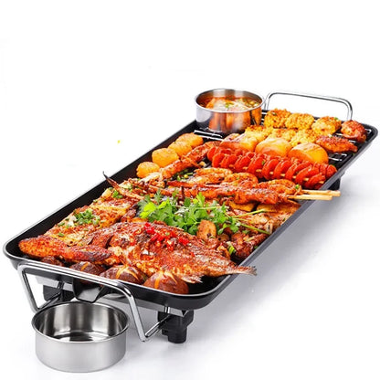 1300W Non Stick  BBQ Grill Smokeless Barbecue Machine 5-Level Adjustable Household  Grill Ovens Cooking Tools