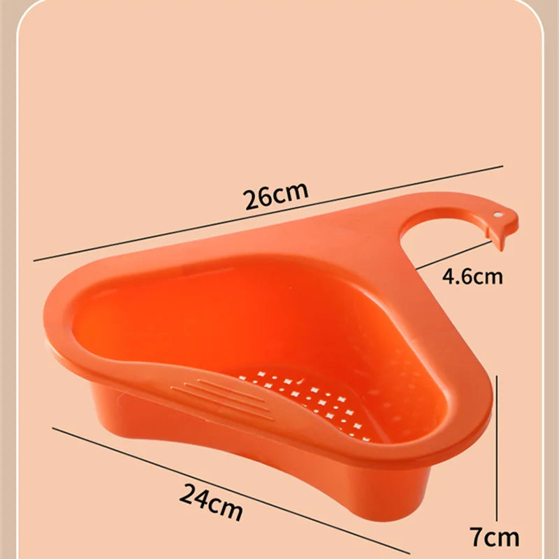 Swan Drain Basket General Fruit and Vegetable Basket Shelf Strainer Sink Kitchen Leftover Sink Multifunctional Drain Basket