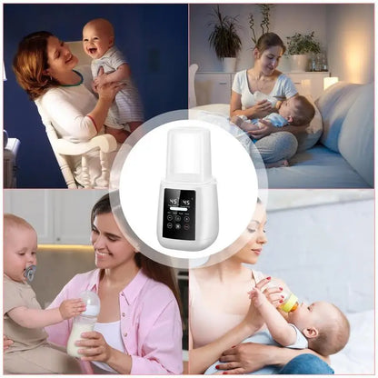 Baby Bottle Warmer 6 In 1 Automatic Baby Milk Warmer Baby Food Heater Safe & Fast Feeding Bottle Warmer For Breastmilk & Formula