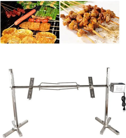 Outdoor Electric Rotisserie Grill Kit Electric BBQ Rotisserie Grill Kit Roaster Stand for Roasting Pig Lamb Max Load 30kg