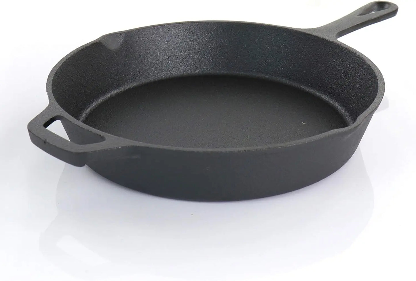 MegaChef Assorted Pre-Seasoned OVEN SAFE, Cast Iron Cookware Set, 5 Piece, Black