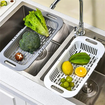 Drain Basket Dish Rack Kitchen Organizer Household Vegetable Washing Basin Storage Rack For Bowl Chopsticks Organizer Gadgets