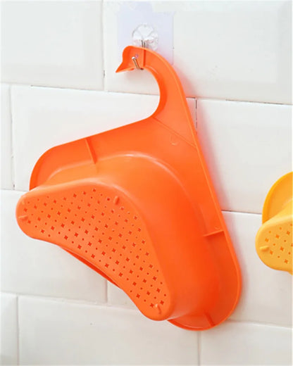 Swan Drain Basket General Fruit and Vegetable Basket Shelf Strainer Sink Kitchen Leftover Sink Multifunctional Drain Basket