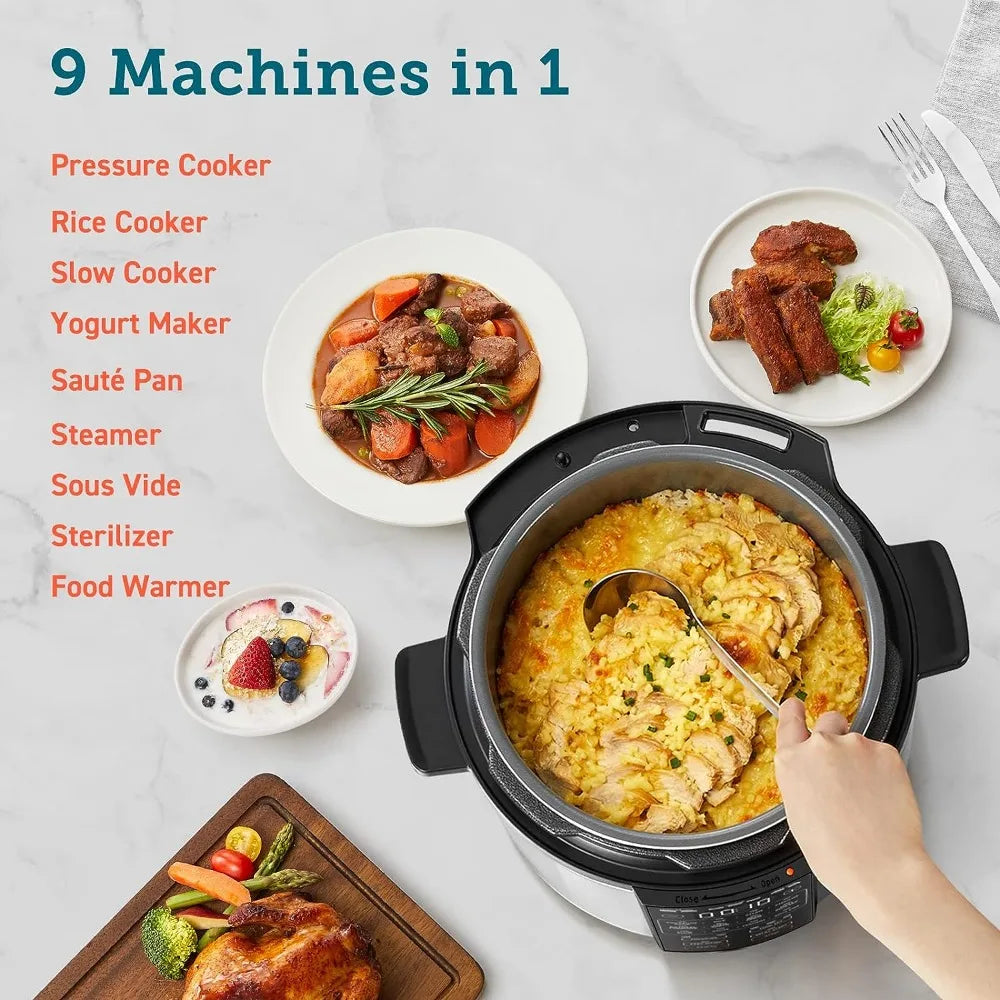 2023 New COSORI Electric Pressure Cooker 6 Quart, 9-in-1 Instant Multi Cooker, 13 Presets, Rice Slow Cooker, Sauté, Sous Vide