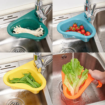 Swan Drain Basket General Fruit and Vegetable Basket Shelf Strainer Sink Kitchen Leftover Sink Multifunctional Drain Basket