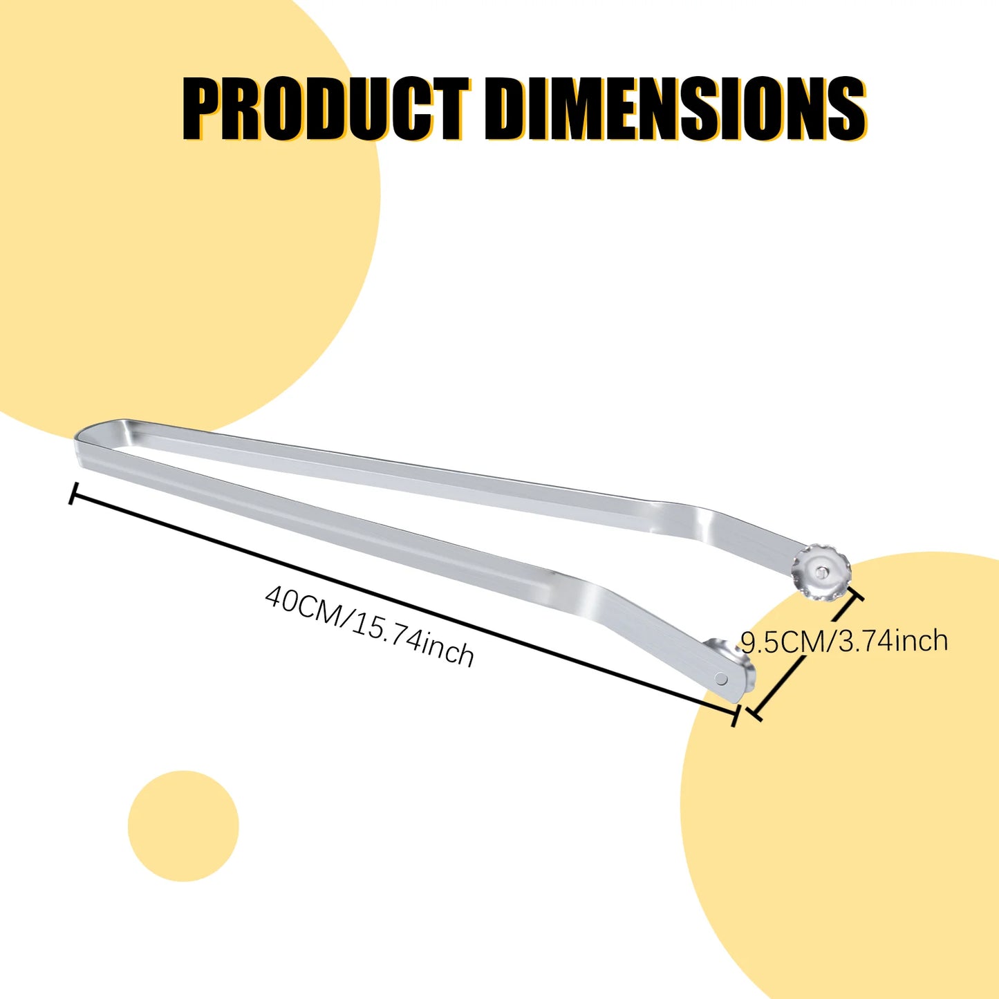 Metal Tongs for Cooking, Extra Long Grill Tongs for Outdoor Grill, BBQ Tongs for Grill, BBQ Sausage Turning Tongs Stainless Ste